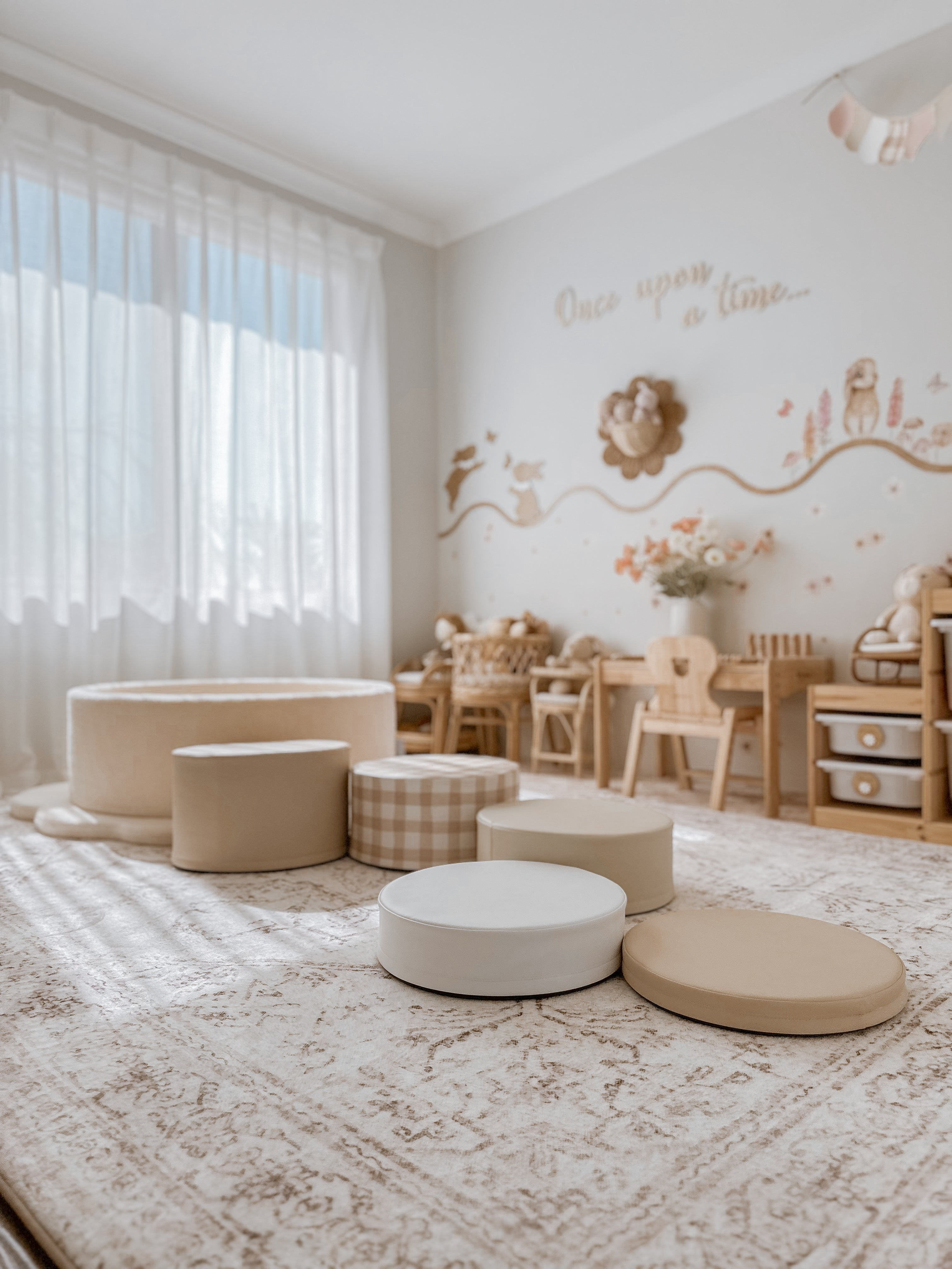 Plush Play Mat - Persian Vintage - Taupe