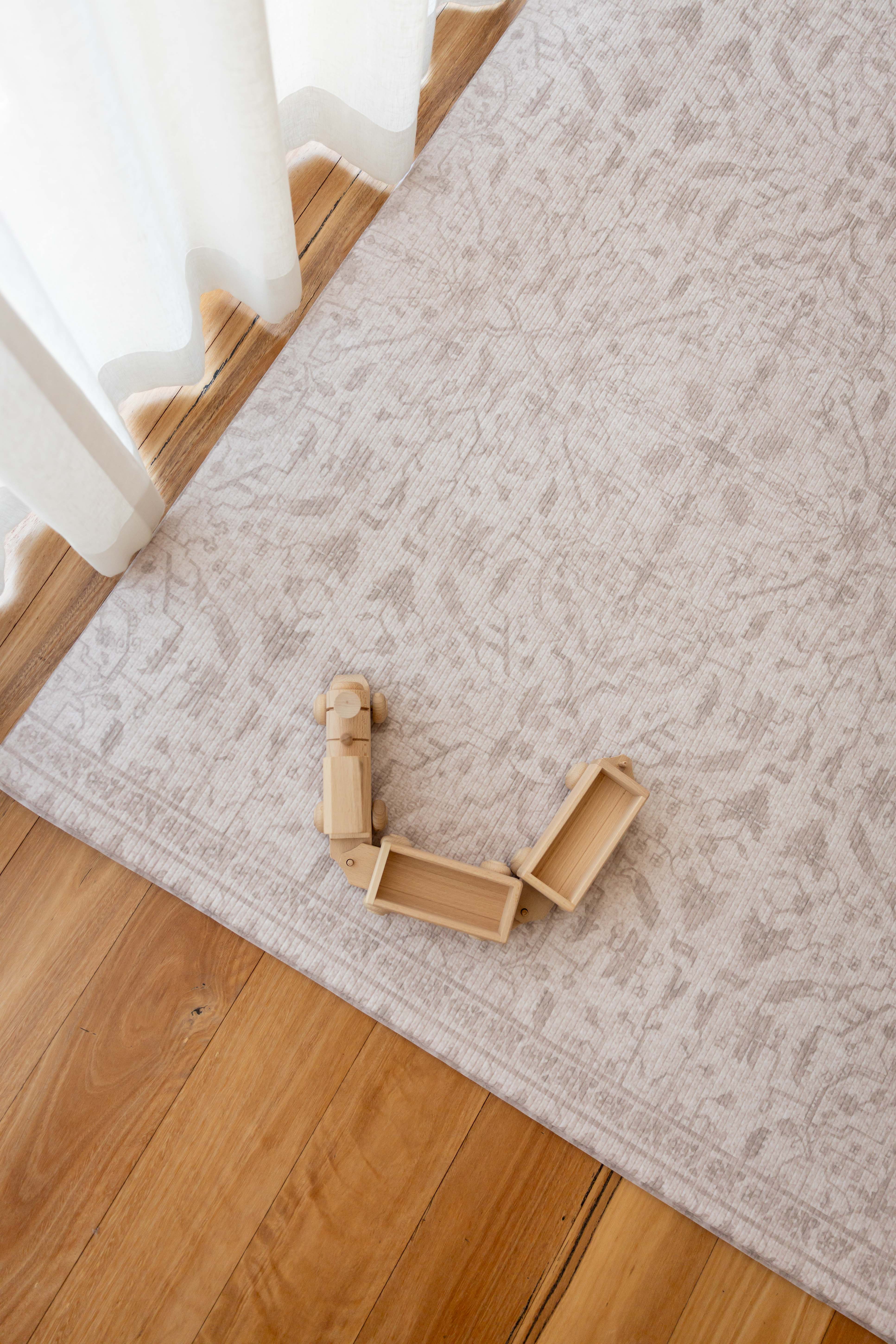 LARGE: Herringbone / Vintage Fade - Taupe