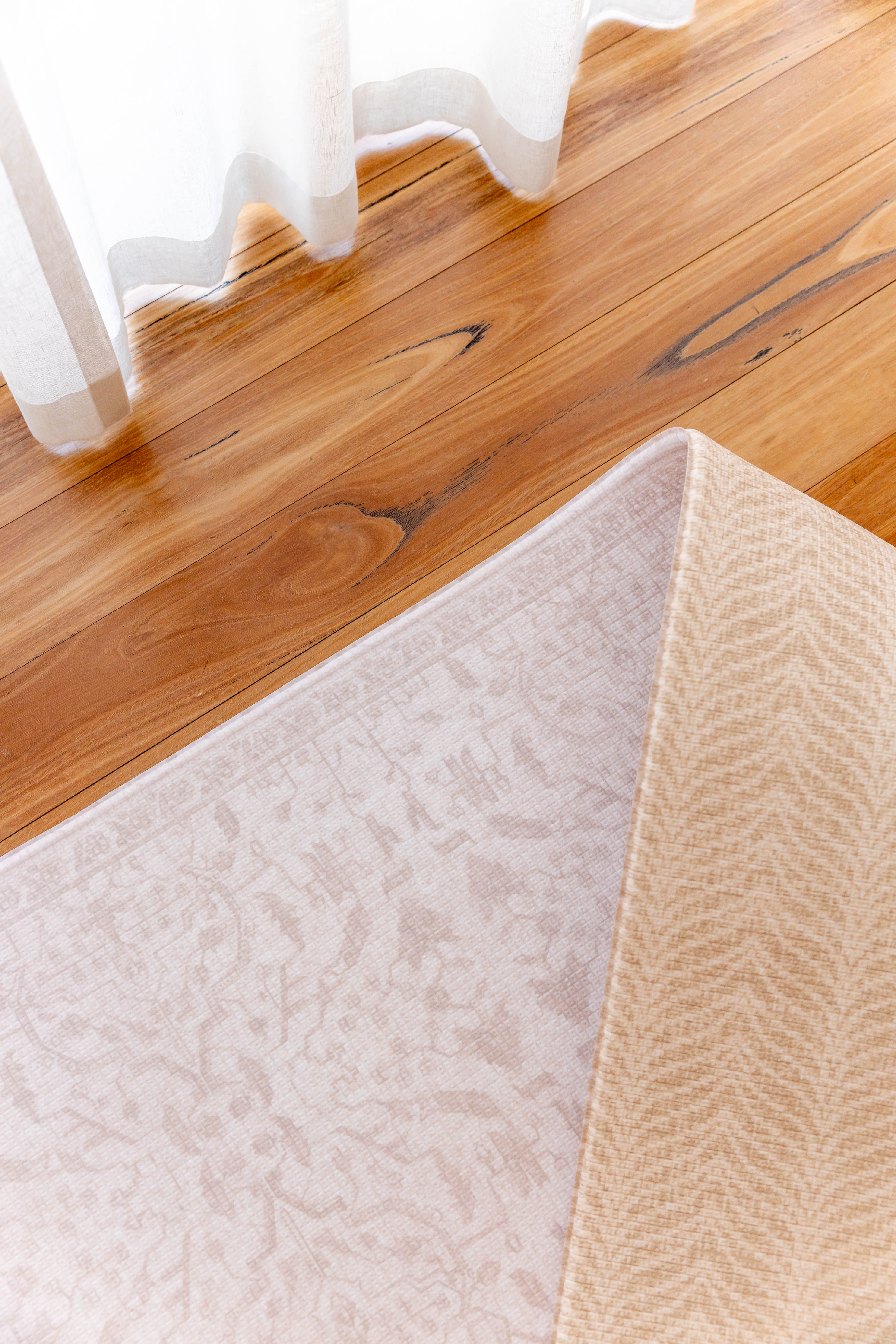 LARGE: Herringbone / Vintage Fade - Warm Neutral