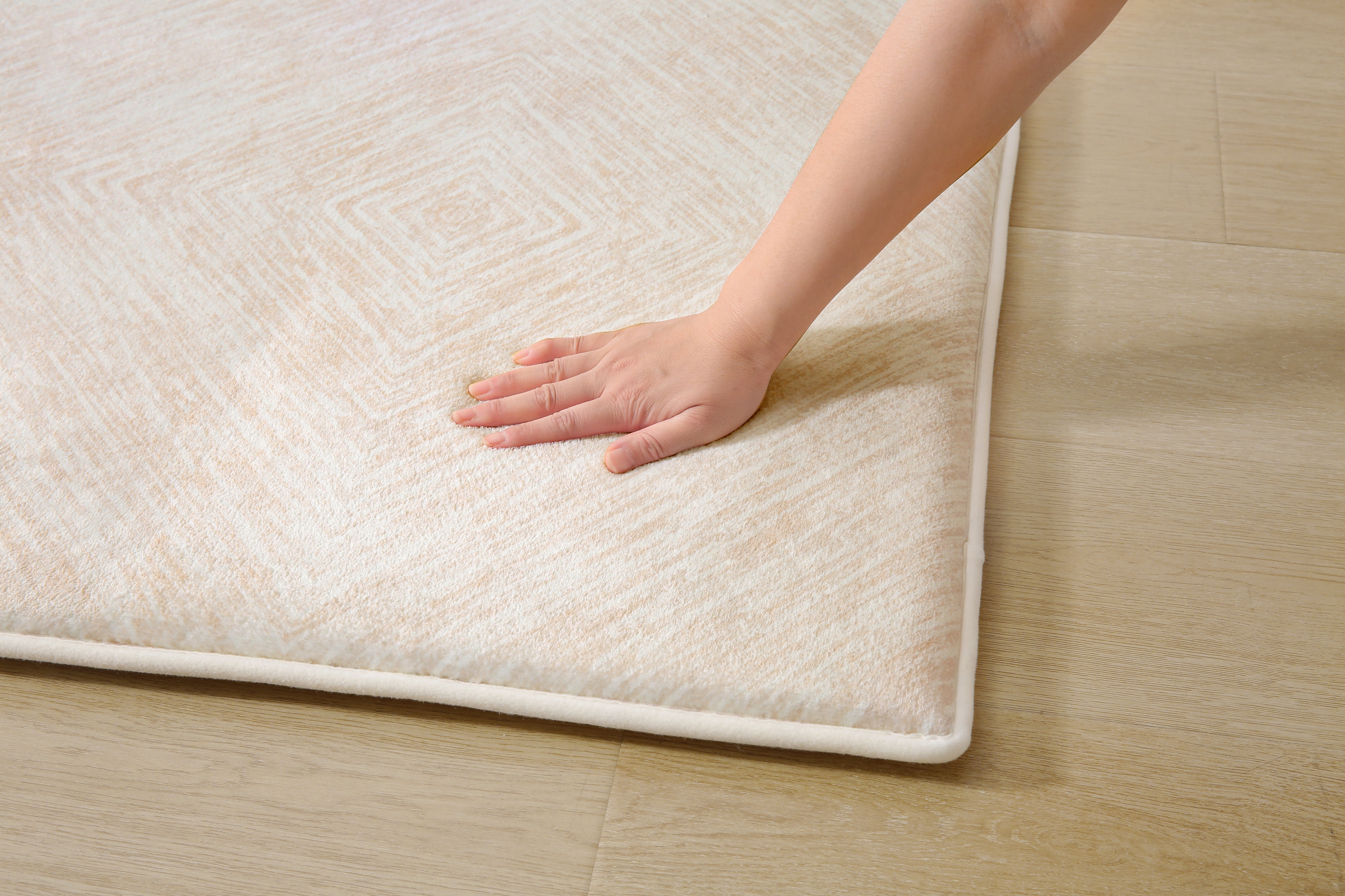 Plush Play Mat - Ikat Diamond - Sand