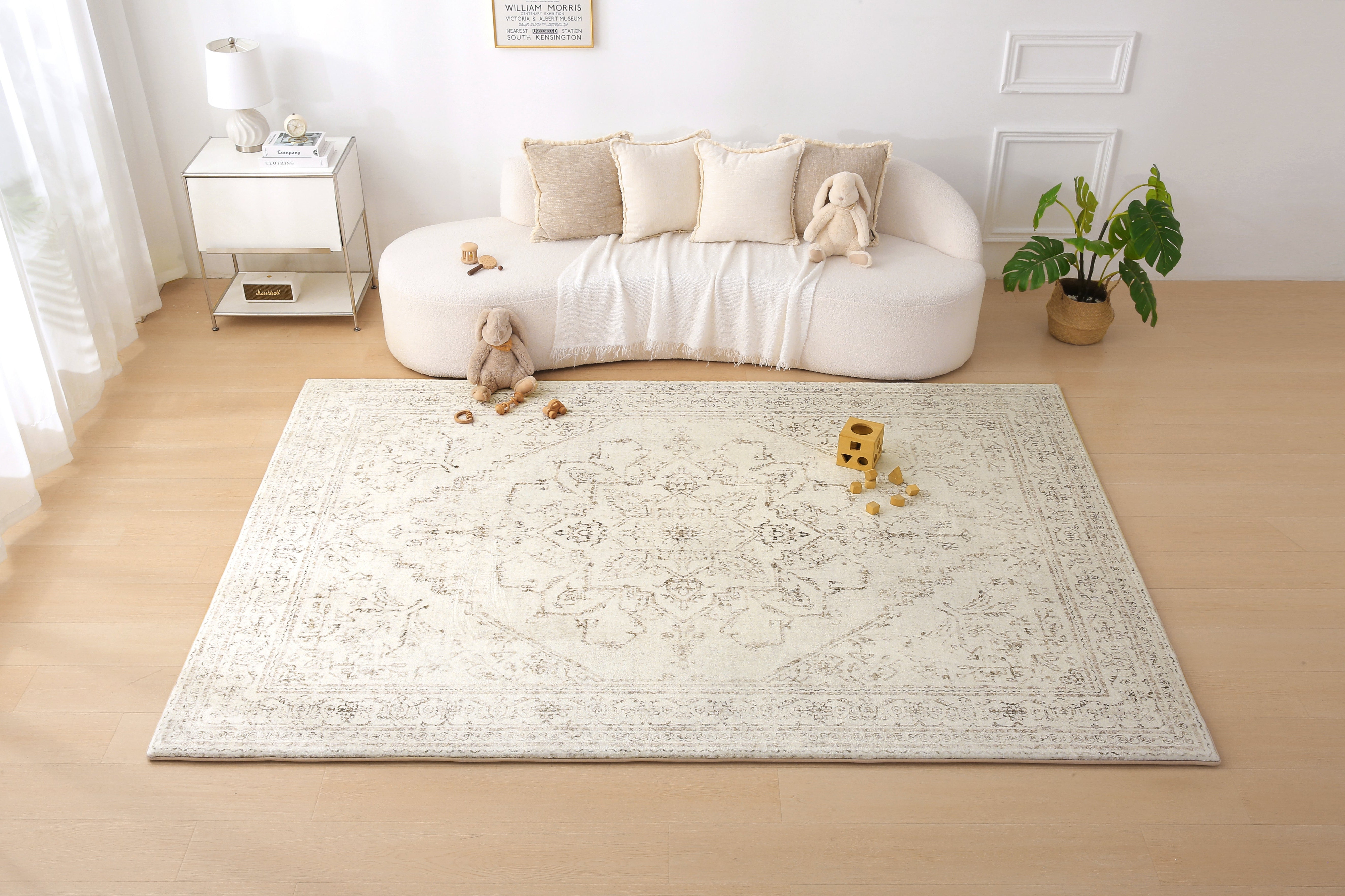 Plush Play Mat - Persian Vintage - Taupe