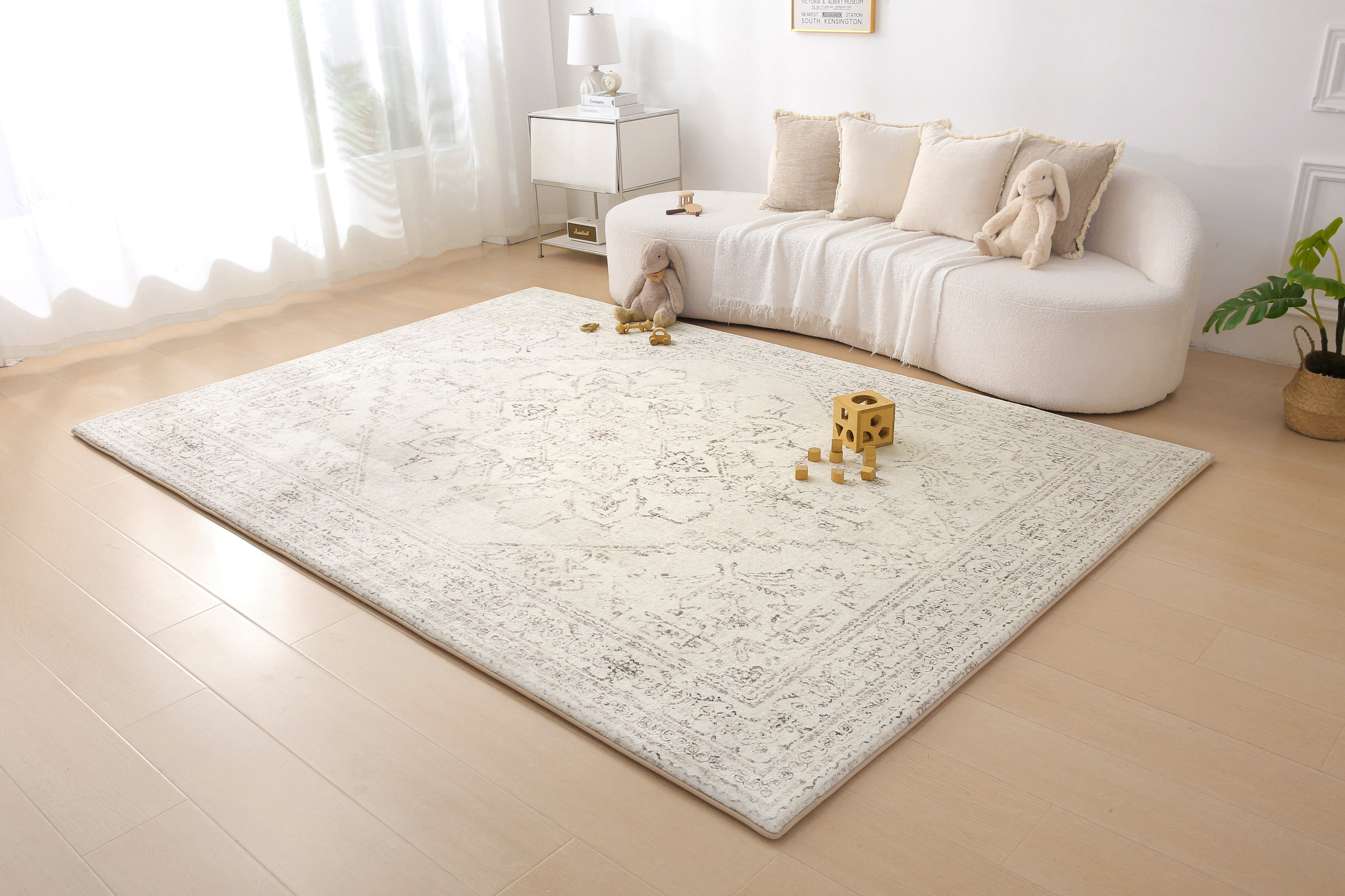 Plush Play Mat - Persian Vintage - Taupe
