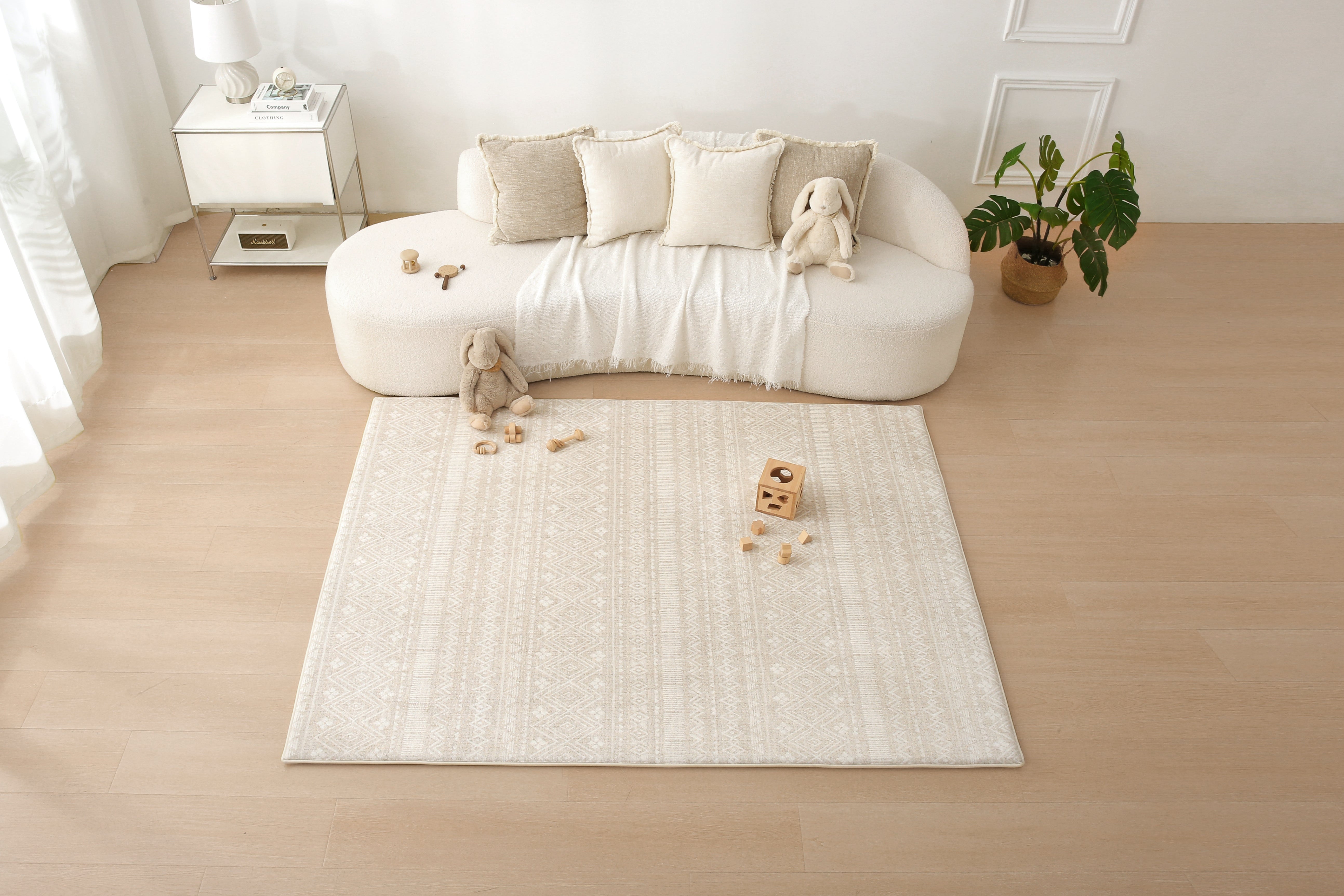 Plush Play Mat - Boho - Beige