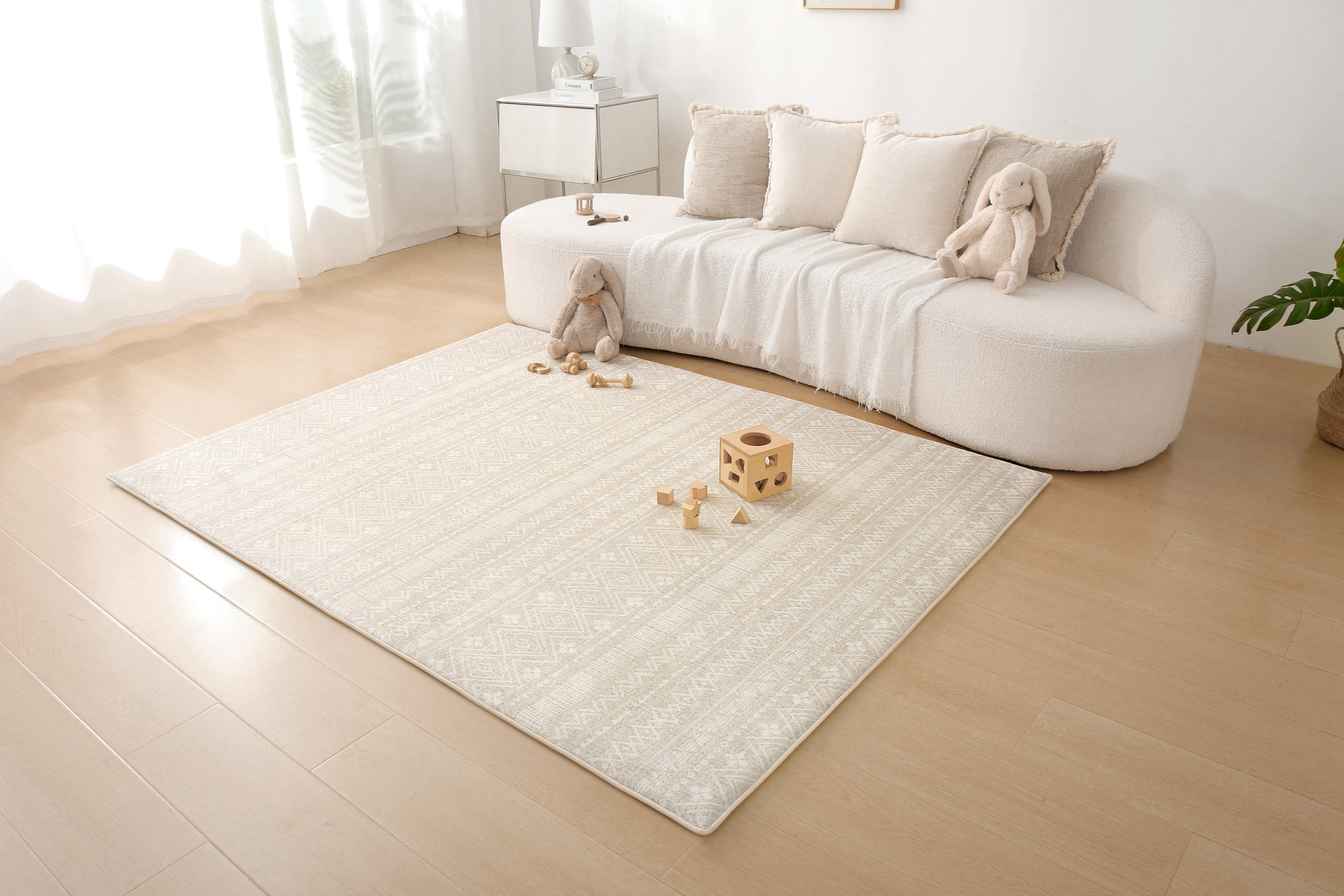 Plush Play Mat - Boho - Beige