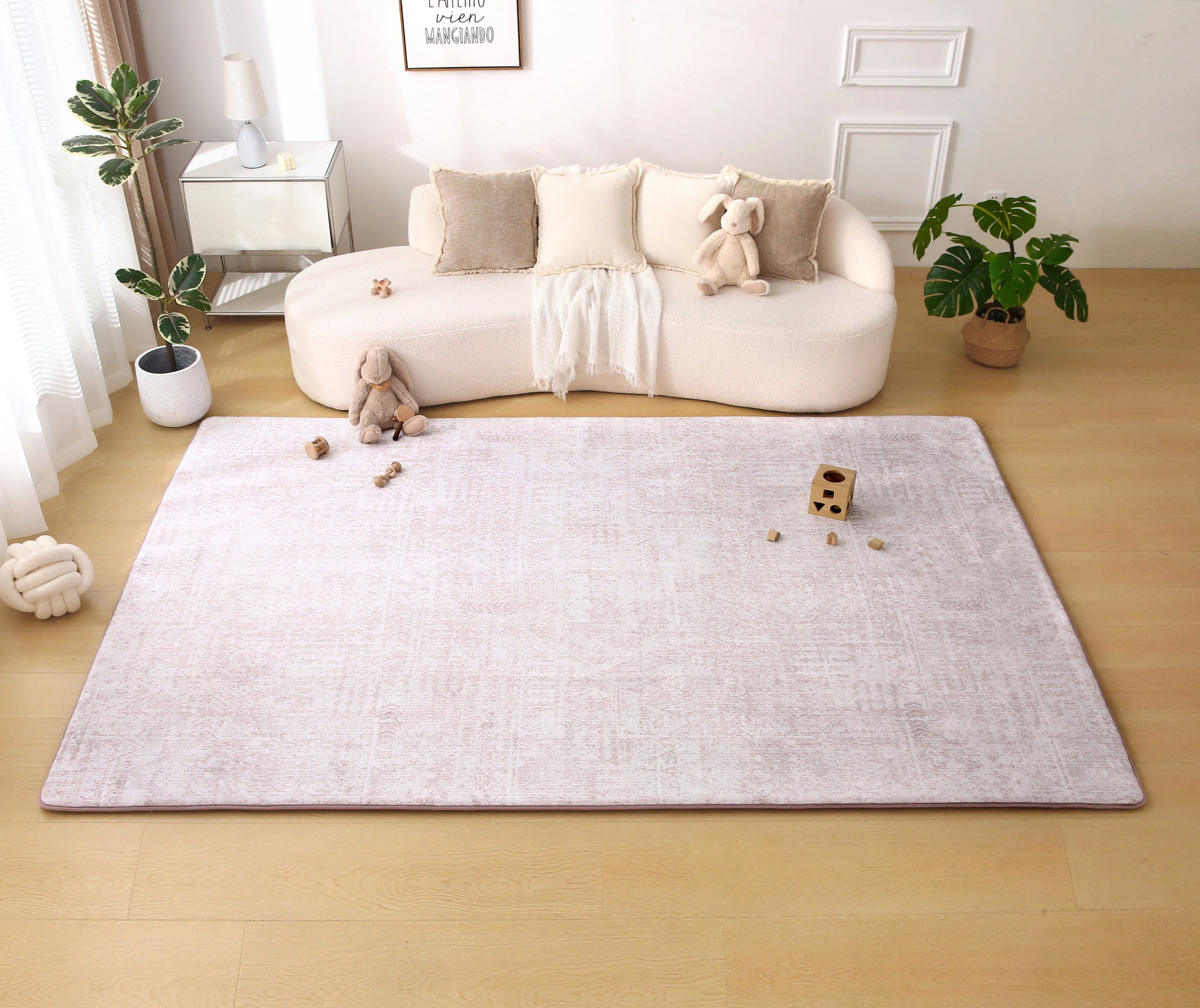 Plush Play Mat - Geo - Toffee