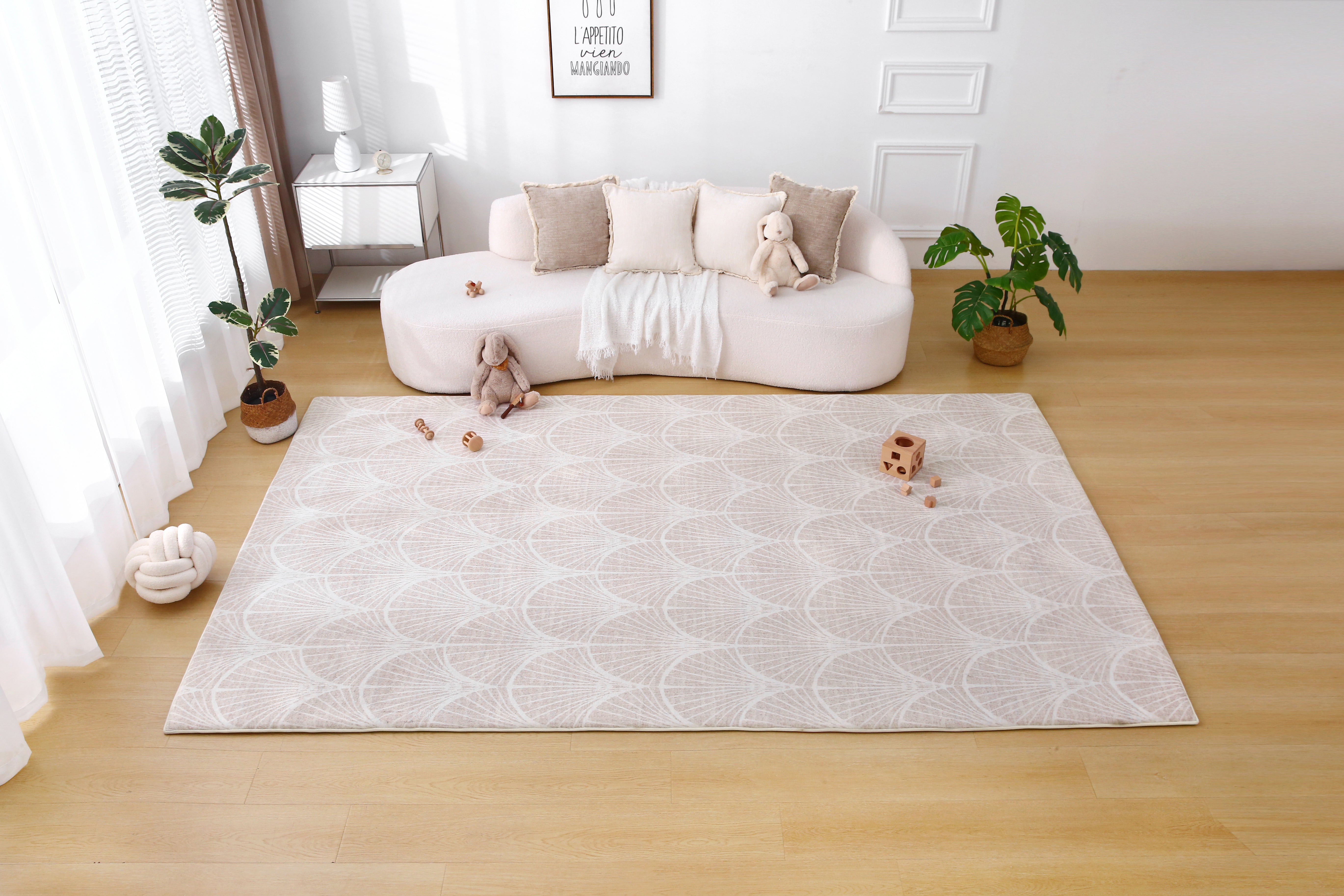 Plush Play Mat - Shell - Latte