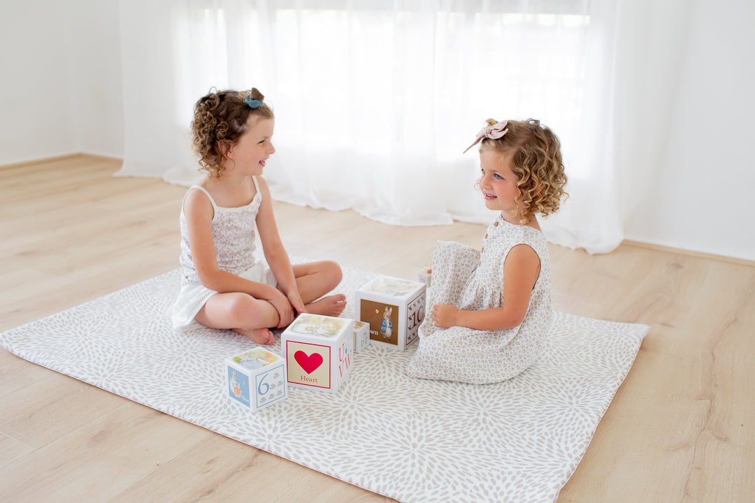 SMALL: Sage Scallops / Petal Play Mat
