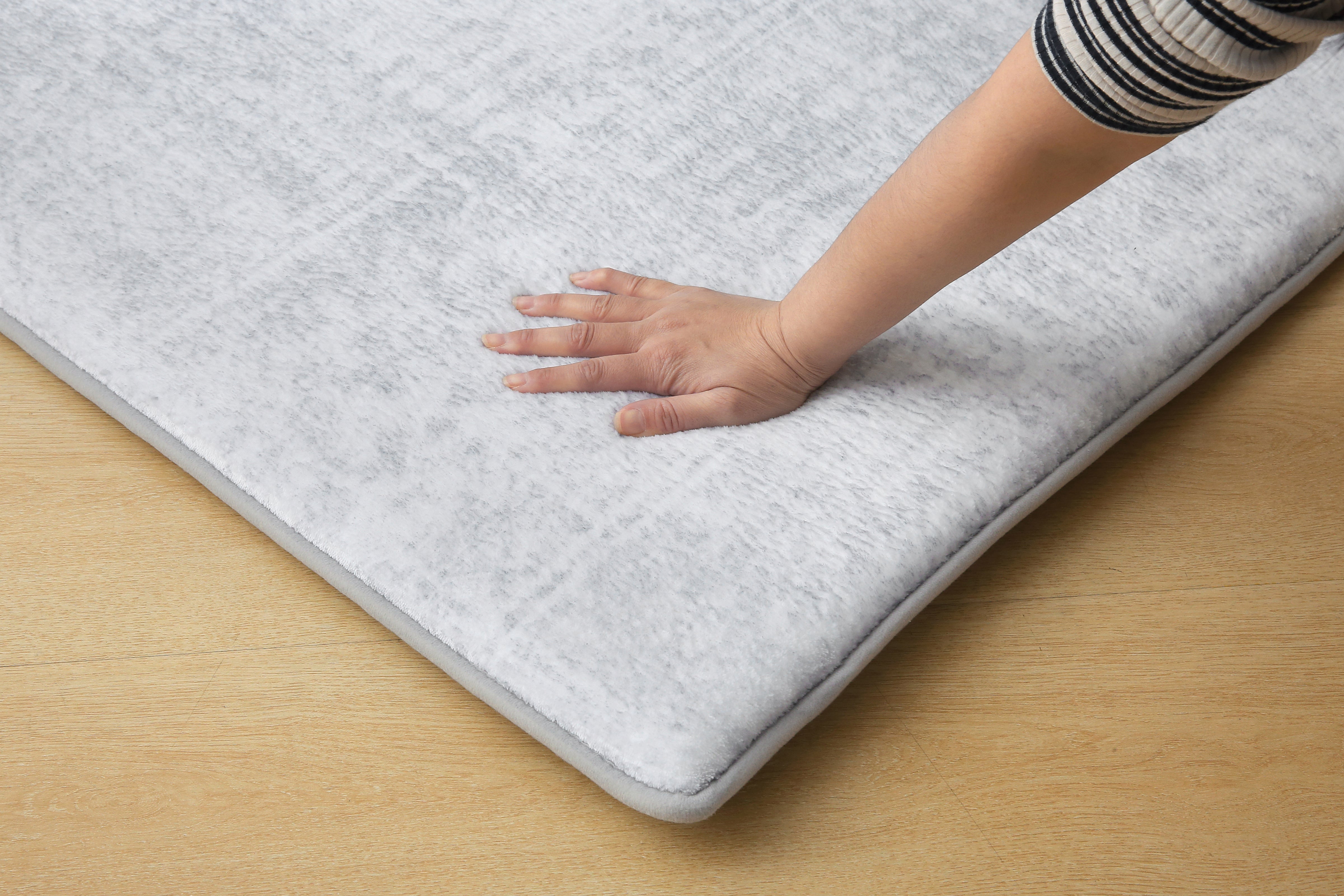 Plush Memory Play Mat - Geo Grey