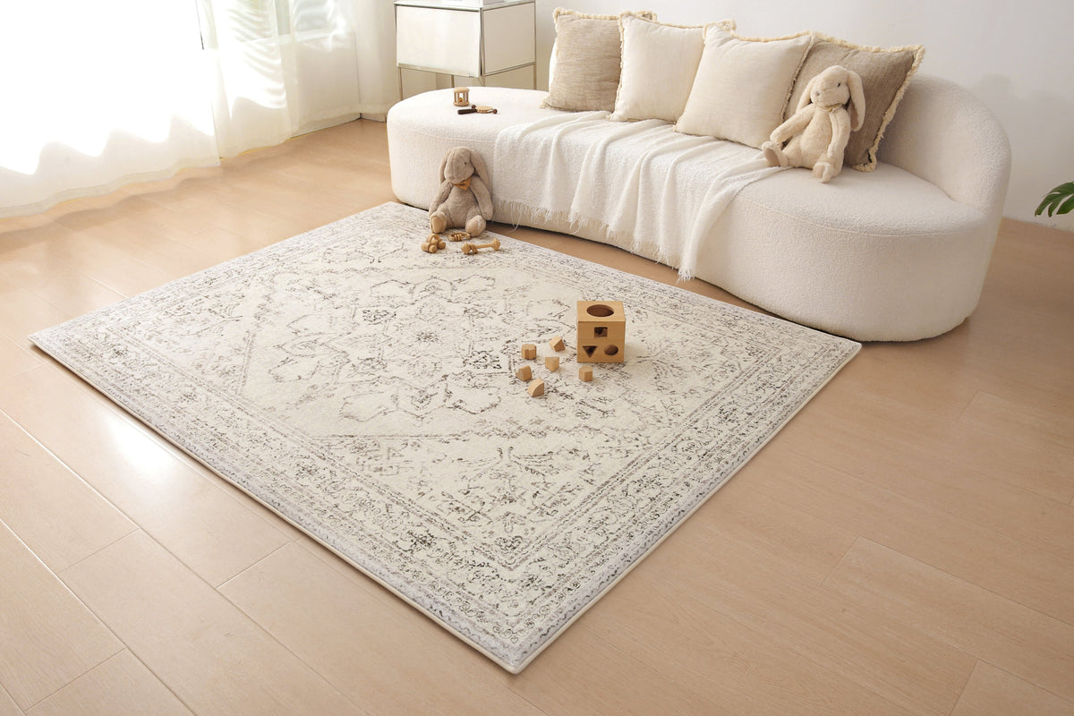 Plush Play Mat - Persian Vintage - Taupe